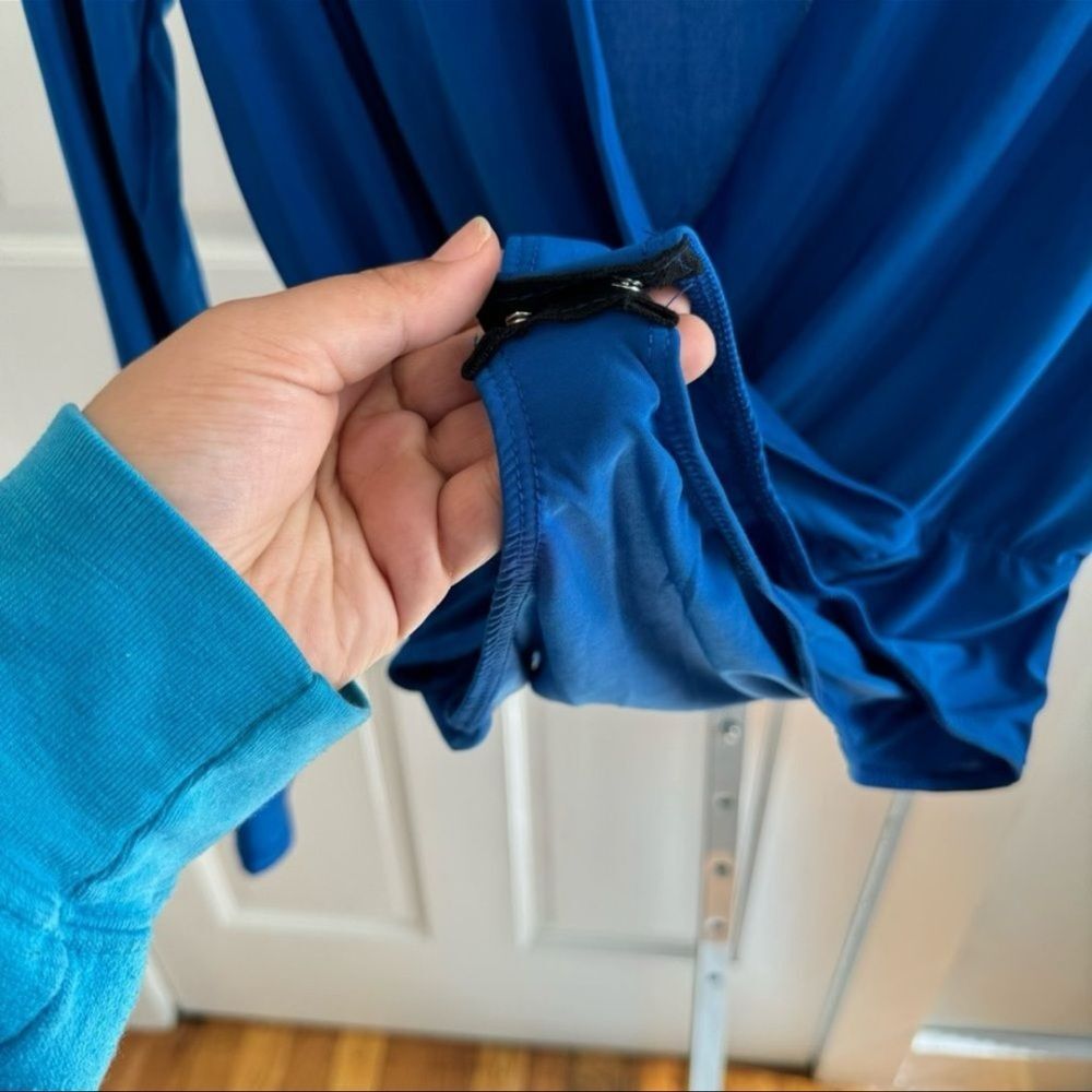 Ashley Boutique Blue Long Sleeve Bodysuit - Size Large - NWT - Picture 5 of 5